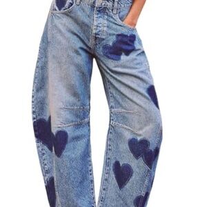 Free people We The Free Heart good luck barrel Jeans